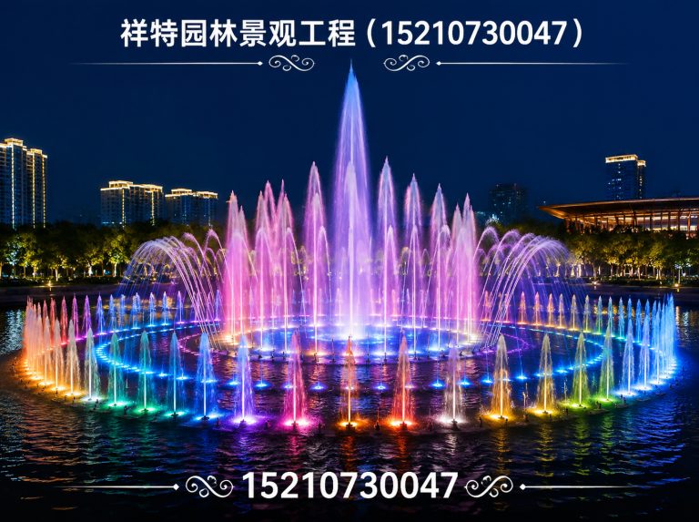 易县广场喷泉展示图